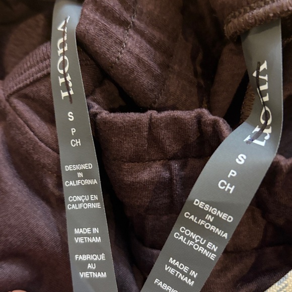 Vuori Halo Essential Wideleg & Mini FZ Hoodie Java Heather SET  Size Small NWT - Picture 12 of 13